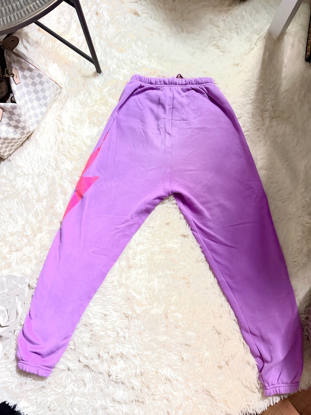 Aviator Nation Purple Crewneck with Pink Lightning Bolt Set - Picture 9 of 11